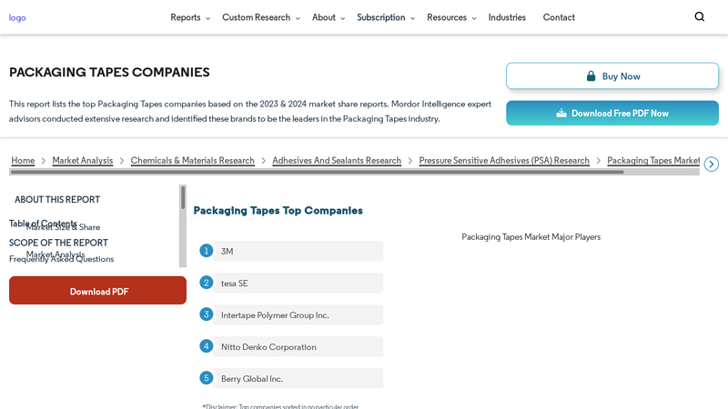 Packaging Tapes Companies General purpose masking tape