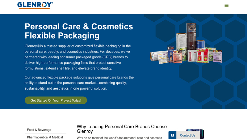 Personal Care & Cosmetics Flexible Packaging Flexible cloth tape