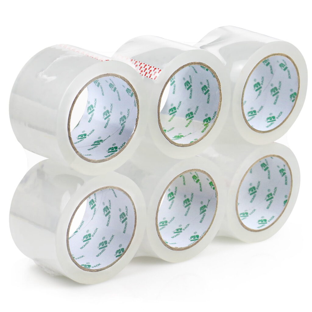 A stock image illustrating Premium transparent packaging tape concepts