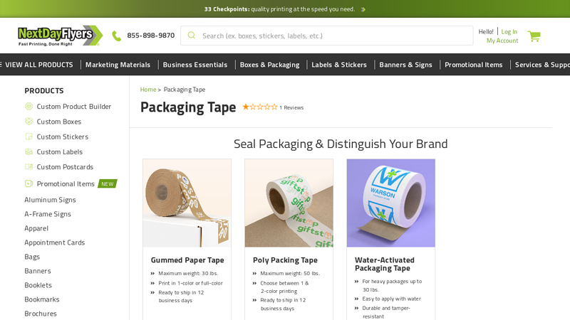 Print Custom Packaging Tape Printed fragile tape