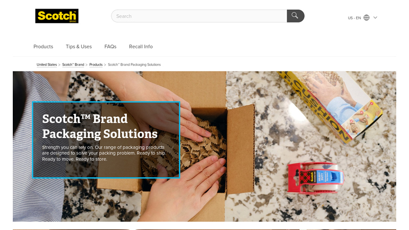 Scotch™ Brand Packaging Solutions Transparent packing tape for shipping