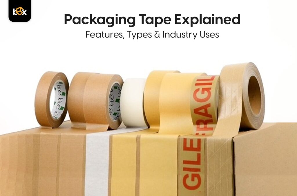 A stock image illustrating Shipping carton tape concepts
