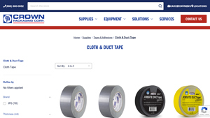 Crown Packaging - Industrial Cloth & Duct Tape