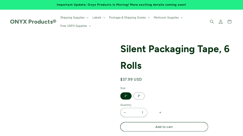 Silent Packaging Tape, 6 Rolls Quiet packing tape