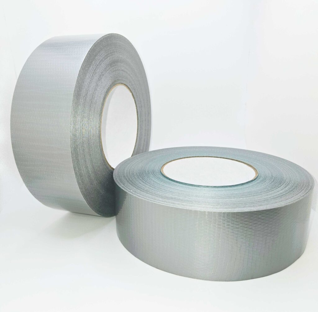 A stock image illustrating Silver duct tape concepts