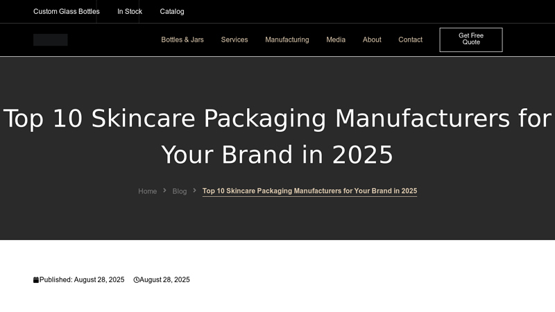 Skincare Packaging Manufacturers for Your Brand in 2025 Nano gel tape