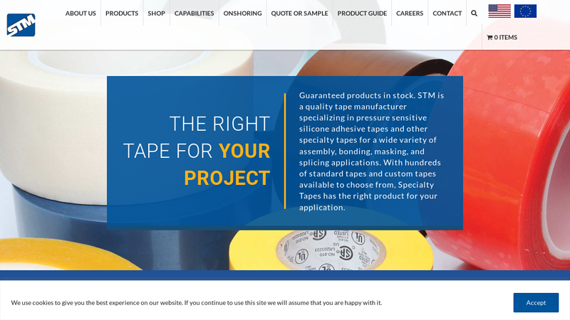 Specialty Tape Manufactures USA Nano adhesive tape