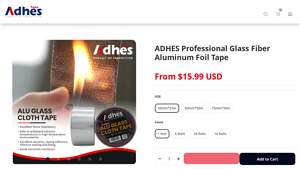 ADHES - Glass Fiber Aluminum Foil Tape