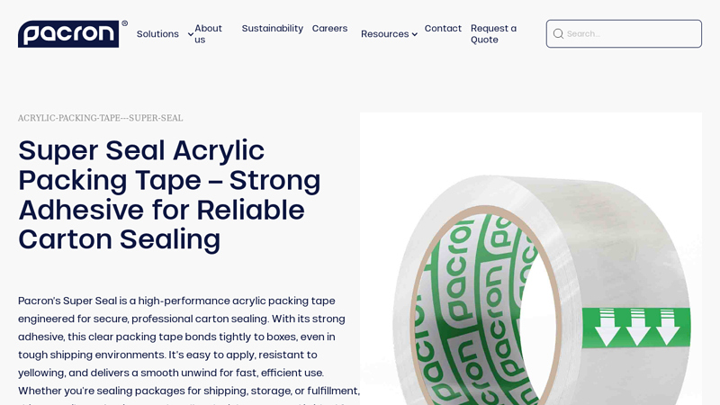 Super Seal Acrylic Packing Tape Super clear carton sealing tape