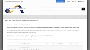 TCD - Machine Length Carton Sealing Tape