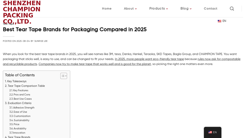 Tear Tape Brands for Packaging Compared in 2025 Easy tear masking tape