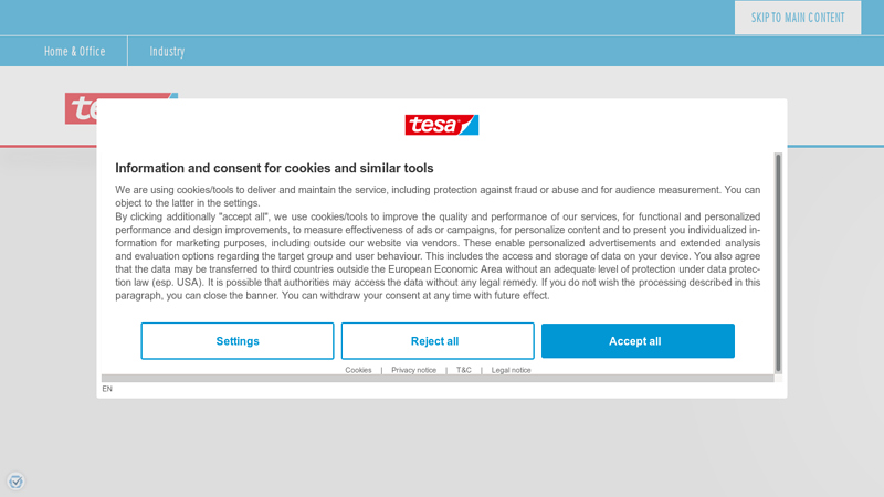 tesa – global manufacturer of tapes and self Heavy duty cloth tape