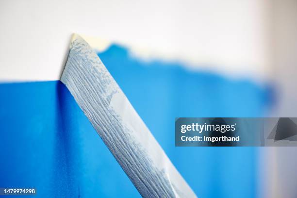 A stock image illustrating Wall painting masking tape concepts
