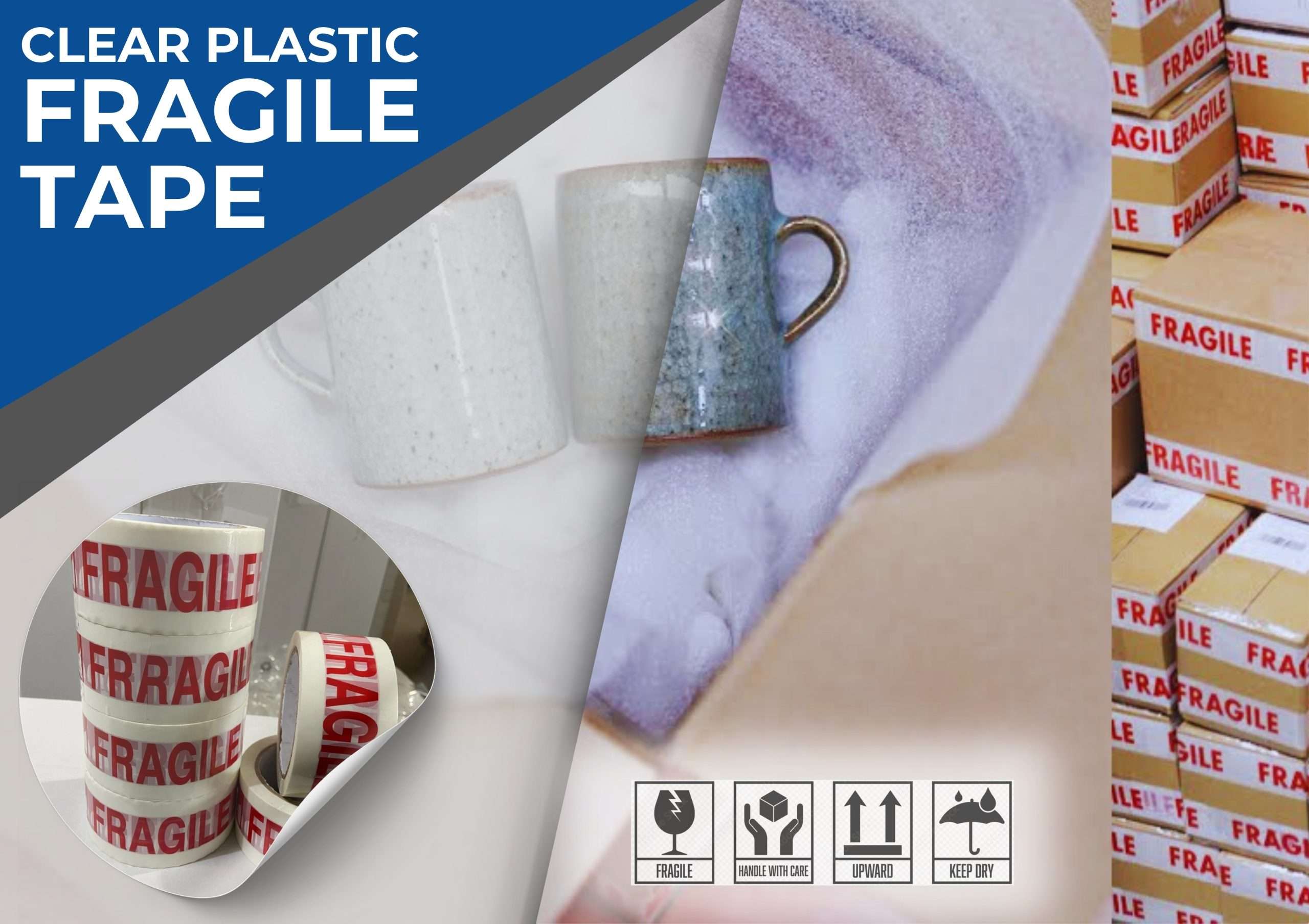 Waterproof fragile tape wholesale