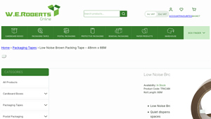 WER - Low Noise Brown Packaging Tape