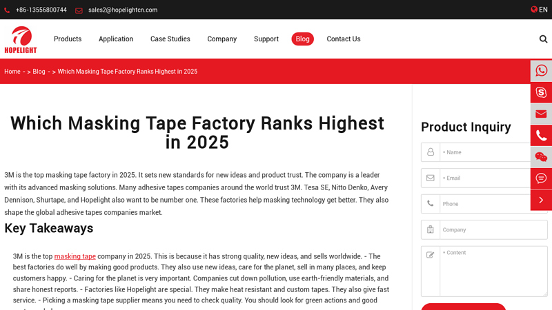 Which Masking Tape Factory Ranks Highest in 2025 Wide masking tape