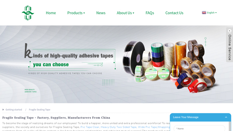 Wholesale Fragile Sealing Tape Manufacturer and Supplier, Exporter Bulk fragile tape